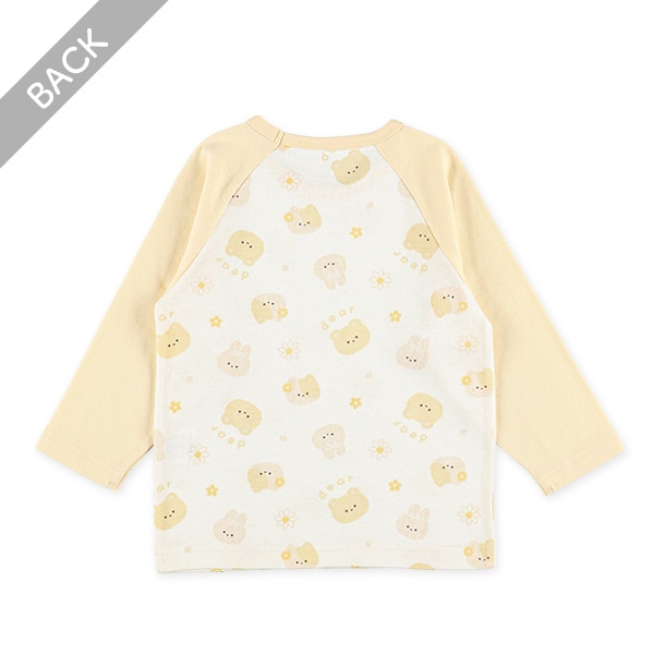 腹巻付きラグラン長袖パジャマ（アニマル）