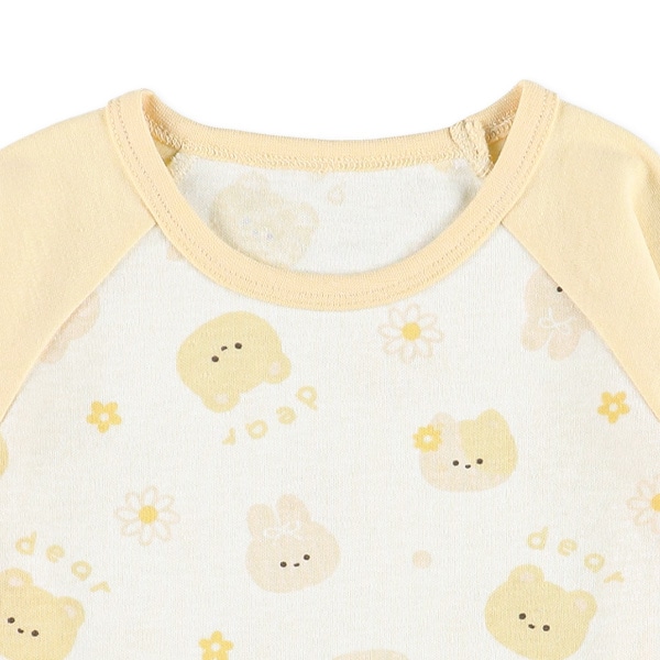 腹巻付きラグラン長袖パジャマ（アニマル）