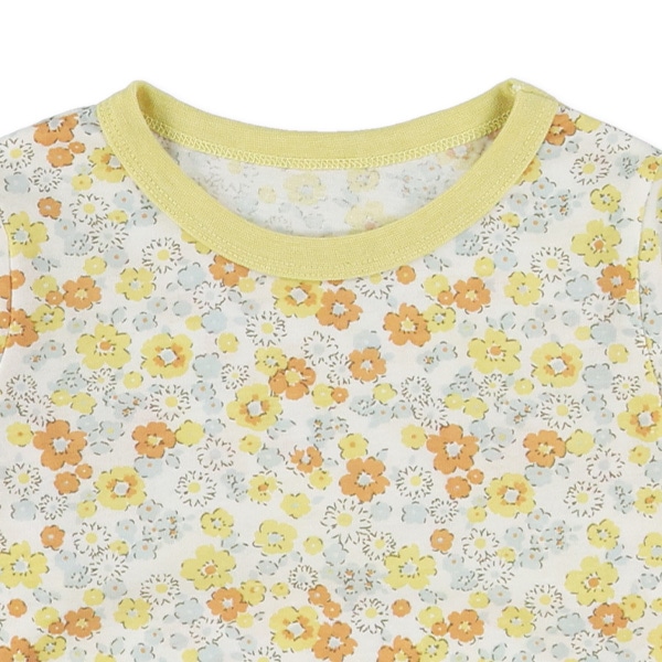 腹巻付き長袖パジャマ（小花柄）