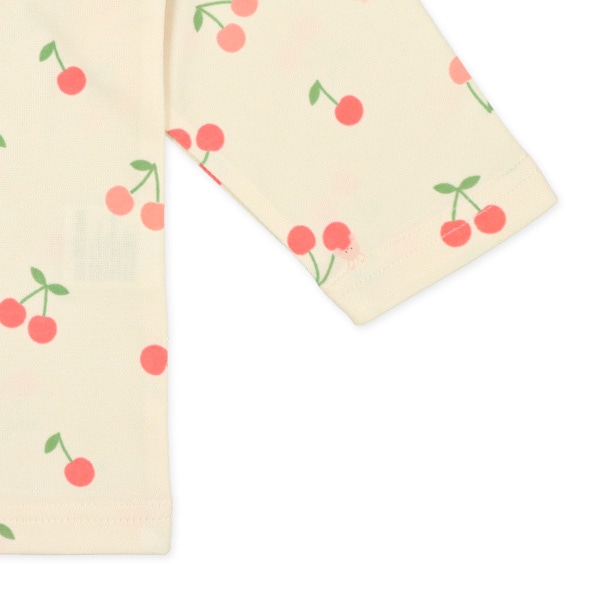 腹巻付きラグラン長袖パジャマ（チェリー）