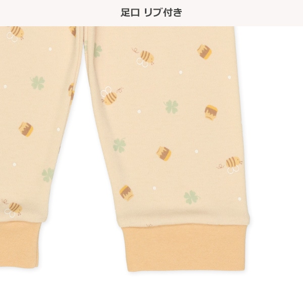 腹巻付き長袖パジャマ（ホットケーキ・くま）