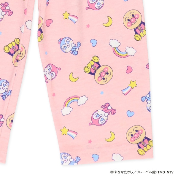 腹巻付き長袖パジャマ（アンパンマン総柄）