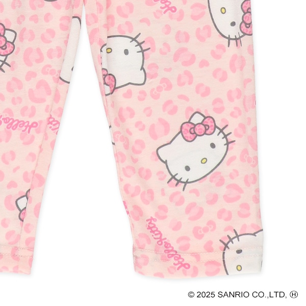 腹巻付き長袖パジャマ（ハローキティ総柄）