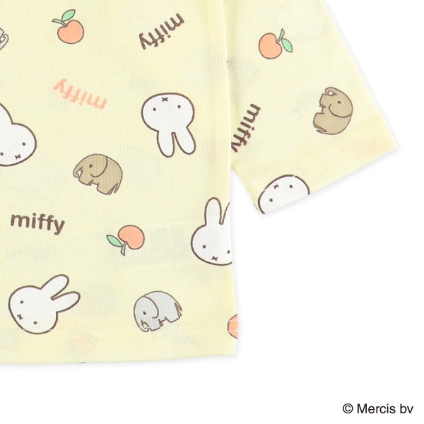 腹巻付き長袖パジャマ（ミッフィー総柄）