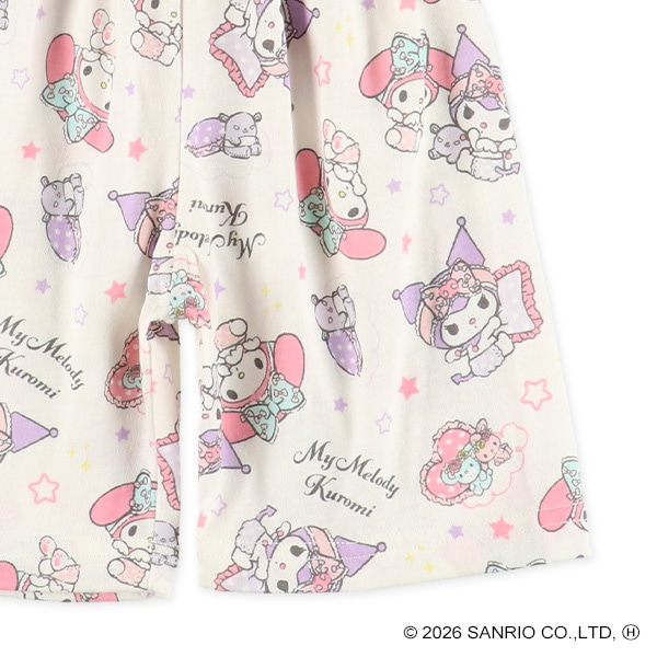 腹巻付き半袖パジャマ（マイメロディ・クロミ）