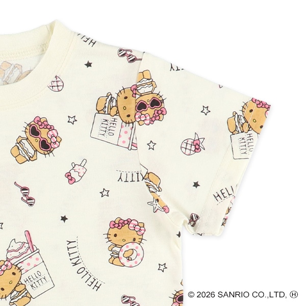 腹巻付き半袖パジャマ（ハローキティ）