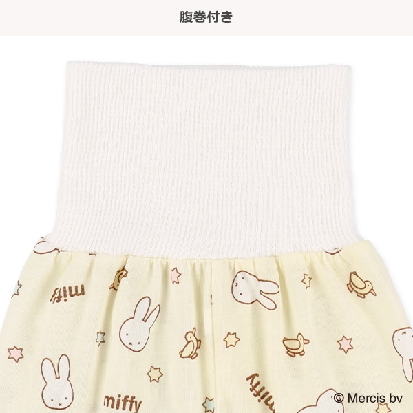 腹巻付き半袖パジャマ（ミッフィー総柄）