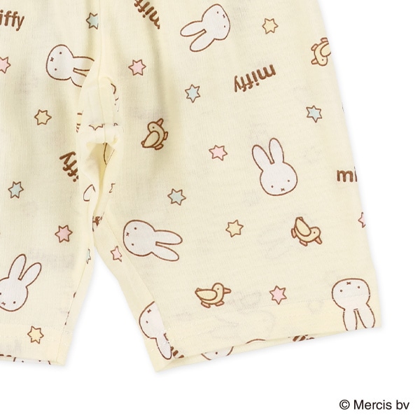 腹巻付き半袖パジャマ（ミッフィー総柄）