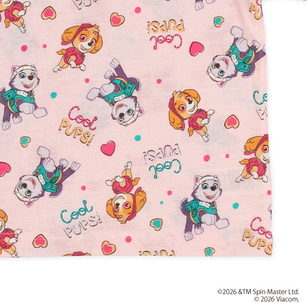 腹巻付き半袖パジャマ（パウパトロール総柄）