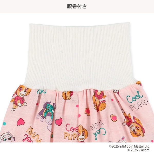 腹巻付き半袖パジャマ（パウパトロール総柄）