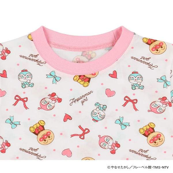 腹巻付き半袖パジャマ（アンパンマン総柄）