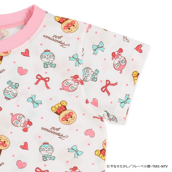 腹巻付き半袖パジャマ（アンパンマン総柄）