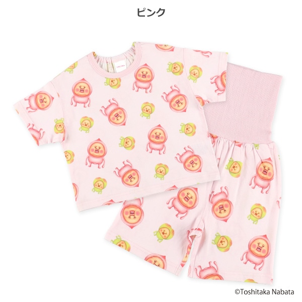 腹巻付き半袖パジャマ（こびとづかん）