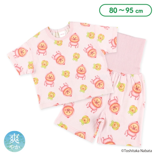 腹巻付き半袖パジャマ（こびとづかん）