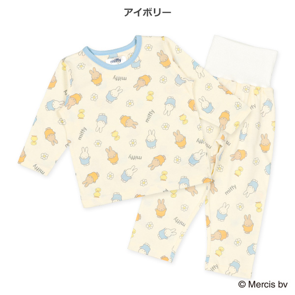 腹巻付き長袖パジャマ（ミッフィー）