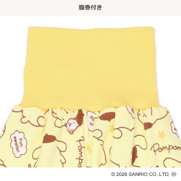 腹巻付き長袖パジャマ（ポムポムプリン）