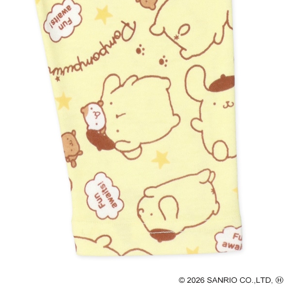 腹巻付き長袖パジャマ（ポムポムプリン）
