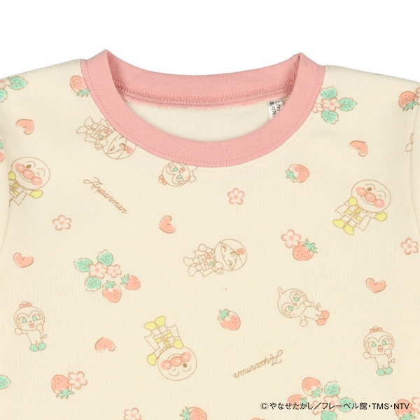 腹巻付き裏起毛長袖パジャマ（アンパンマン）