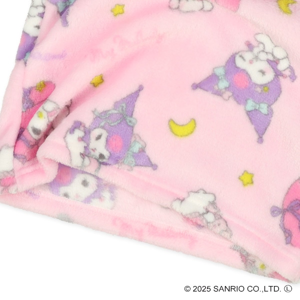 マイクロフリース腹巻付き長袖パジャマ（マイメロディ・クロミ）