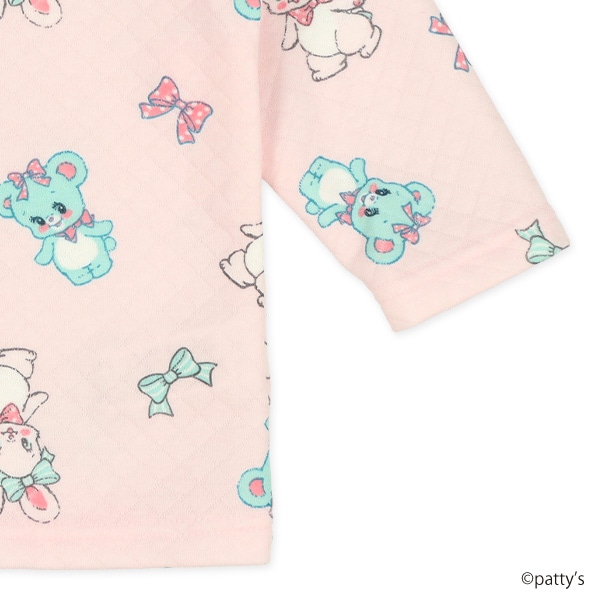 キルト腹巻付き長袖パジャマ（スイマー総柄）