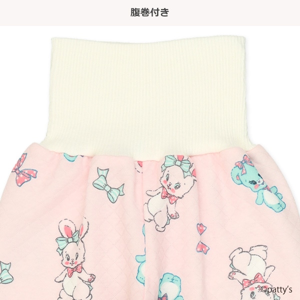 キルト腹巻付き長袖パジャマ（スイマー総柄）