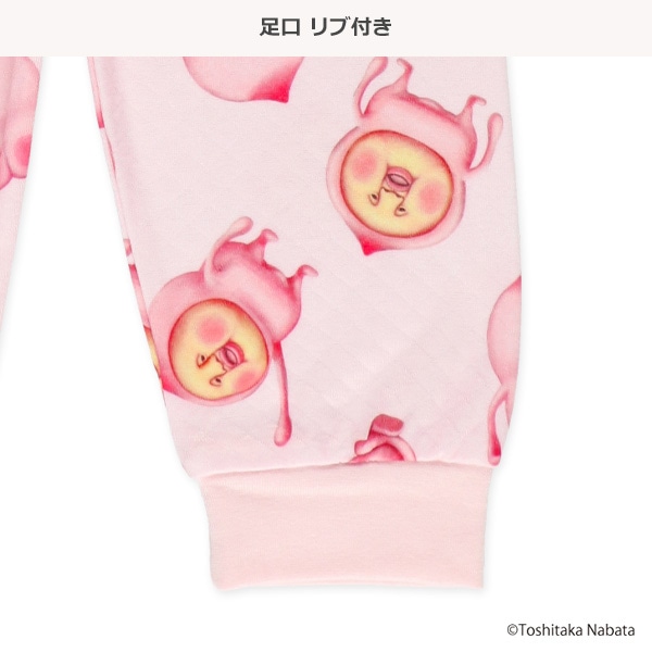 キルト腹巻付きラグラン長袖パジャマ（こびとづかん）