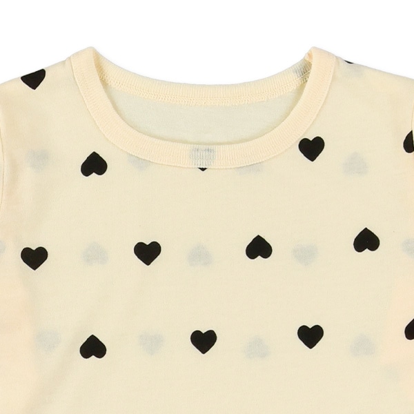 2枚組長袖パジャマ（ハート）