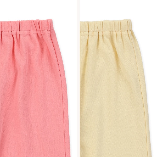 2枚組ラグラン長袖パジャマ（小花・うさぎ）