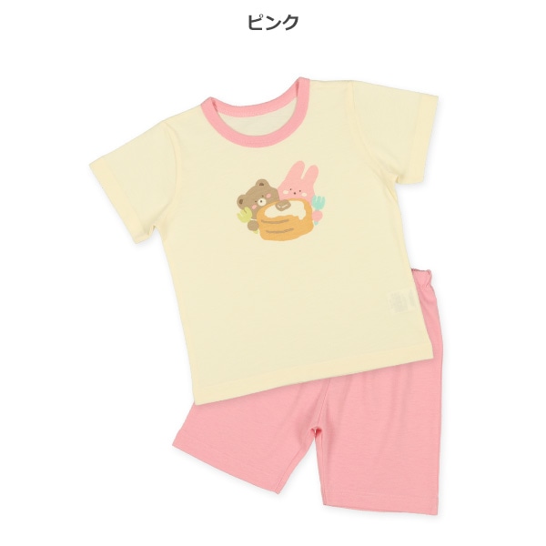 2枚組半袖パジャマ（パンケーキ・くま・うさぎ）