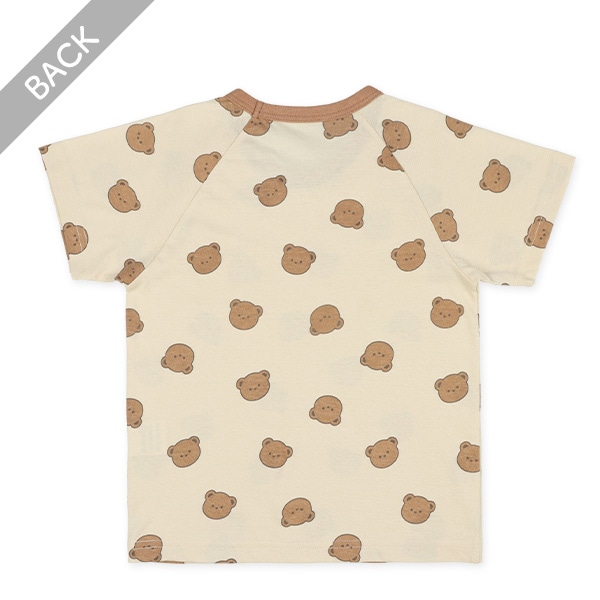 2枚組ラグラン半袖パジャマ（くま）