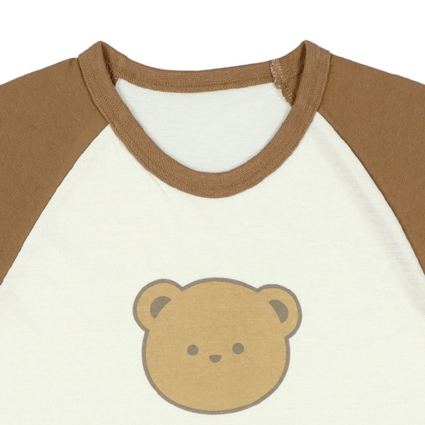 2枚組ラグラン半袖パジャマ（くま）