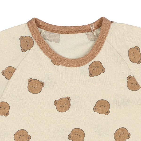 2枚組ラグラン半袖パジャマ（くま）