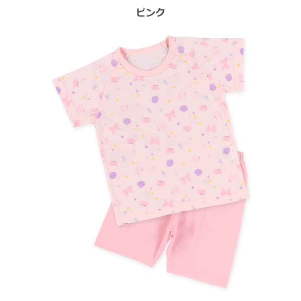 2枚組ラグラン半袖パジャマ（海の生き物）