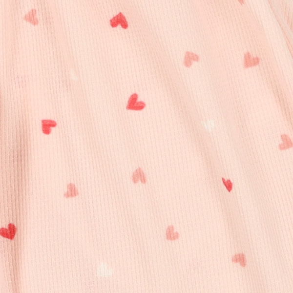 腹巻付きポリエステルワッフルステテコ（ハート・くま）