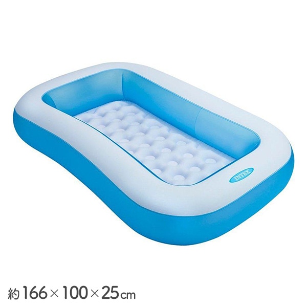 INTEX）レクタングラーベビープール 166×100cm