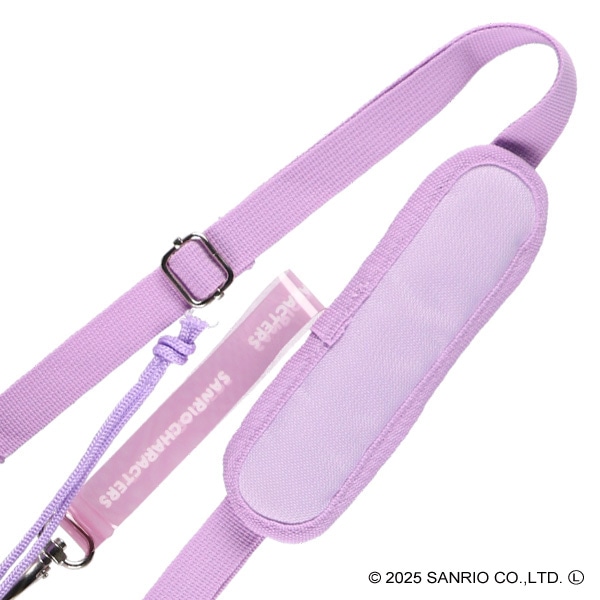 シュルダーパッド付きペットボトルカバーL パープル×ピンク（サンリオキャラクターズ）