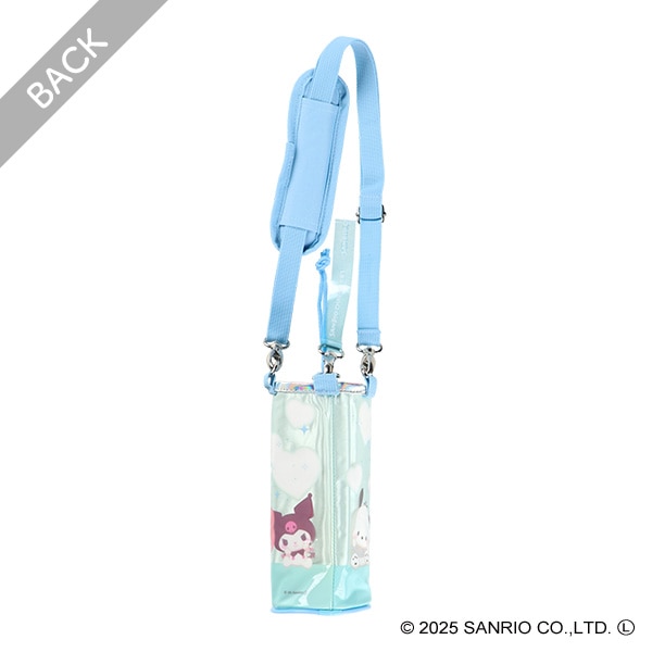 ショルダーパッド付きペットボトルカバーL ブルー×ミント（サンリオキャラクターズ）