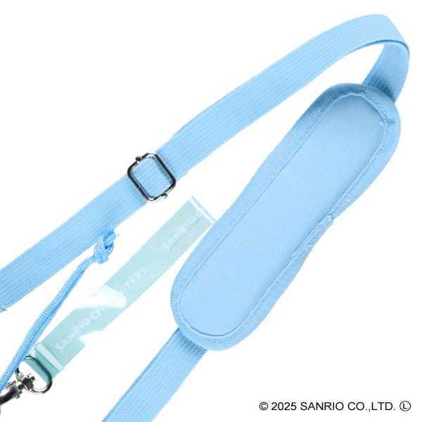 ショルダーパッド付きペットボトルカバーL ブルー×ミント（サンリオキャラクターズ）