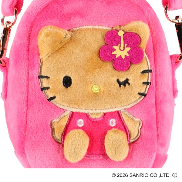 ボアミニポーチ（ハローキティ 日焼け）