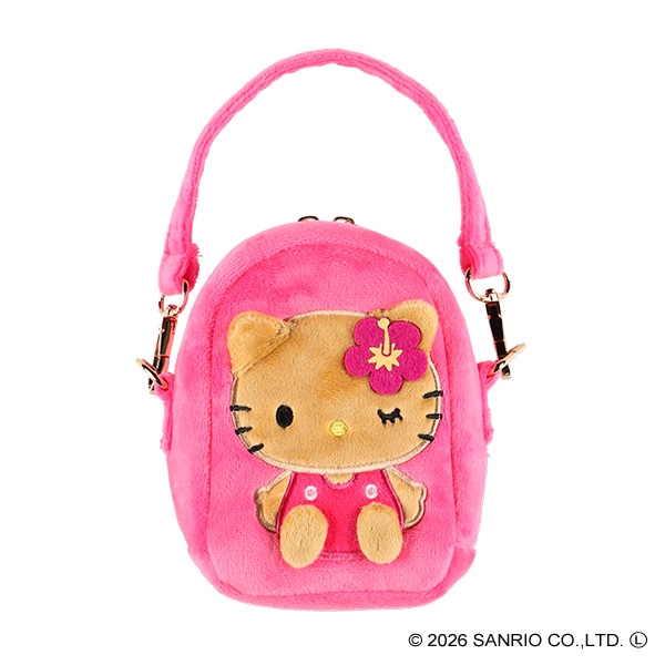 ボアミニポーチ（ハローキティ 日焼け）