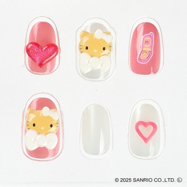 サンタン）コギャル ネイルチップ（ハローキティ）