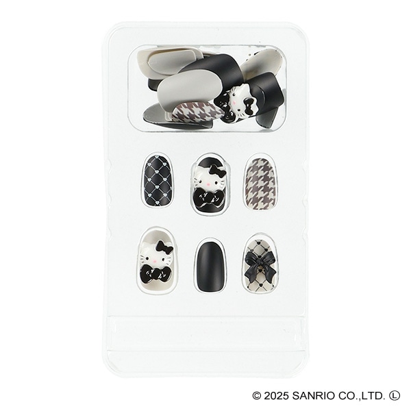 サンタン）モノトーン ネイルチップ（ハローキティ）