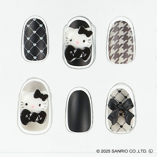 サンタン）モノトーン ネイルチップ（ハローキティ）
