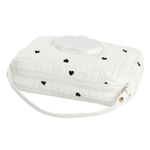 イブルおでかけ圧縮ポーチ（ブラックハート）