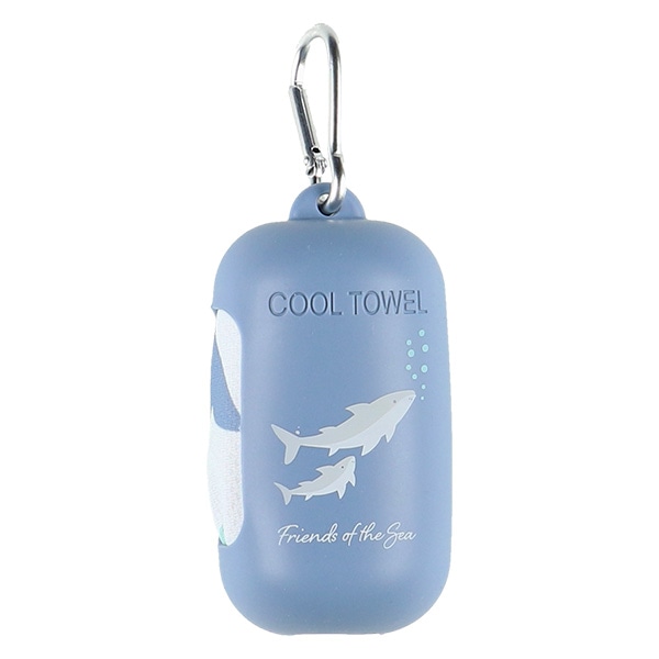 シリコンケース付きクールタオル（海の生き物）