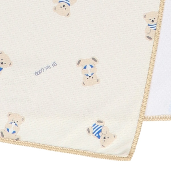 シリコンケース付きクールタオル（マリンくま）