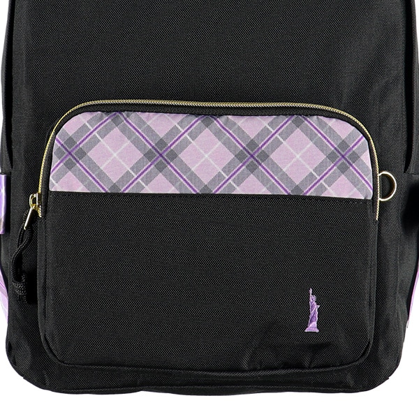 EASTBOY）チェックリュック（パープル）
