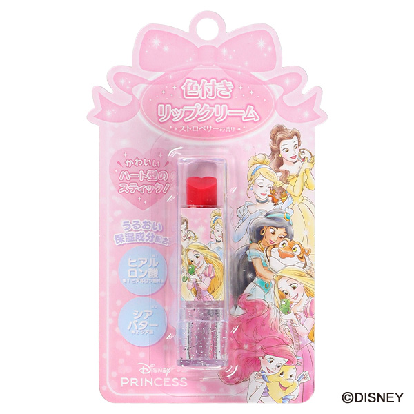 色付リップクリーム（ディズニープリンセス）