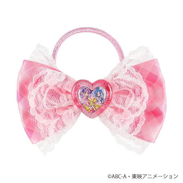 サテンリボンアクセサリー（キミとアイドルプリキュア・ピンク）