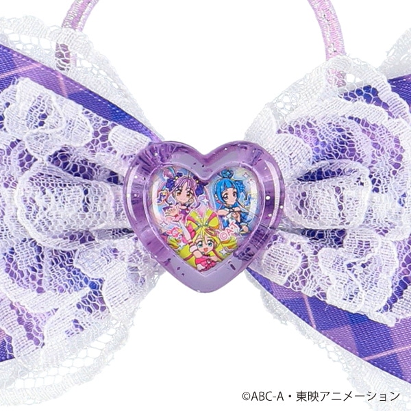 サテンリボンアクセサリー（キミとアイドルプリキュア・パープル）